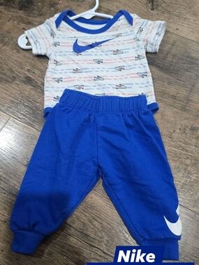 Nike Royal Blue Toddler Jogger Pants with White Swoosh
